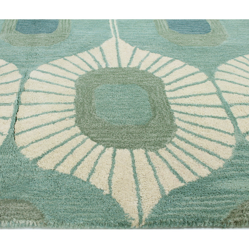 Wade Logan® Hemmer Hand Tufted Wool Abstract Rug & Reviews Wayfair